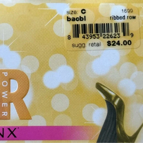 SPANX Star Power by Spanx Women's Ribbed Row Shaping Tights Black Size C New - Picture 4 of 6